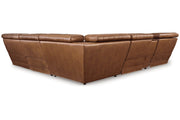 [EXCLUSIVE] Temmpton Chocolate 6 - Piece Power Reclining Sectional - Gate FurniturePower Reclining Sectional
