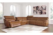 [EXCLUSIVE] Temmpton Chocolate 6 - Piece Power Reclining Sectional - Gate FurniturePower Reclining Sectional