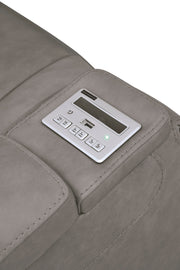 [EXCLUSIVE] The Man - Den Gray Power Reclining Living Room Set - Gate FurnitureLiving Room Set