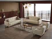 Fabia 3-pieces (Sofa & Loveseat & Chair) Livingroom in Cream - 200-ELIF-FAB-A413-321