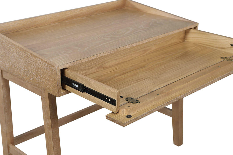 Fabian 38-inch Computer Desk with Keyboard Drawer Distressed Light Brown - 802041