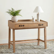 Fabian 38-inch Computer Desk with Keyboard Drawer Distressed Light Brown - 802041