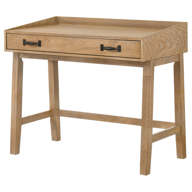 Fabian 38-inch Computer Desk with Keyboard Drawer Distressed Light Brown - 802041