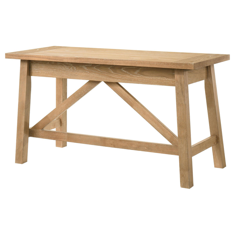 Fabian 54-inch 2-drawer Computer Writing Desk Distressed Light Brown - 801605