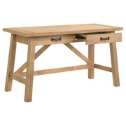 Fabian 54-inch 2-drawer Computer Writing Desk Distressed Light Brown - 801605