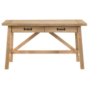Fabian 54-inch 2-drawer Computer Writing Desk Distressed Light Brown - 801605