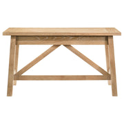 Fabian 54-inch 2-drawer Computer Writing Desk Distressed Light Brown - 801605