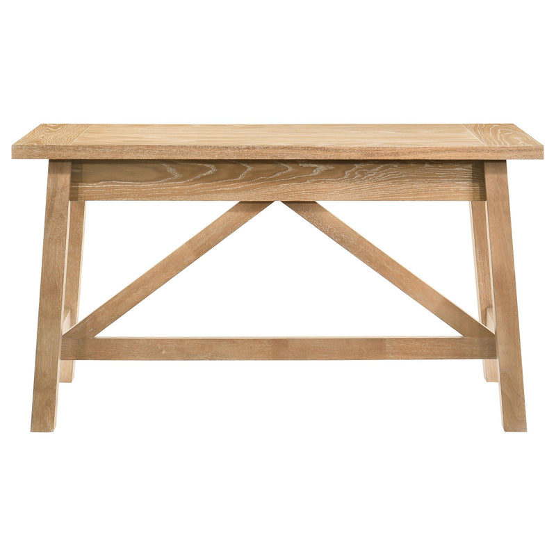 Fabian 54-inch 2-drawer Computer Writing Desk Distressed Light Brown - 801605