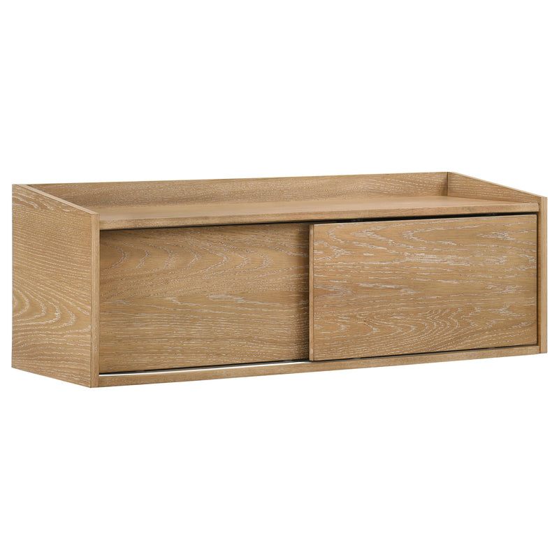 Fabian Bookshelf Bridge with Cubbies Distressed Light Brown - 802044