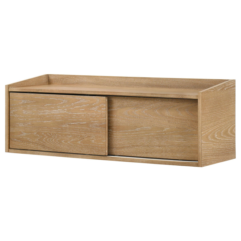 Fabian Bookshelf Bridge with Cubbies Distressed Light Brown - 802044