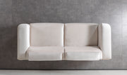 Fabiana Ivory Velvet Sofa - FABIANAIV-S