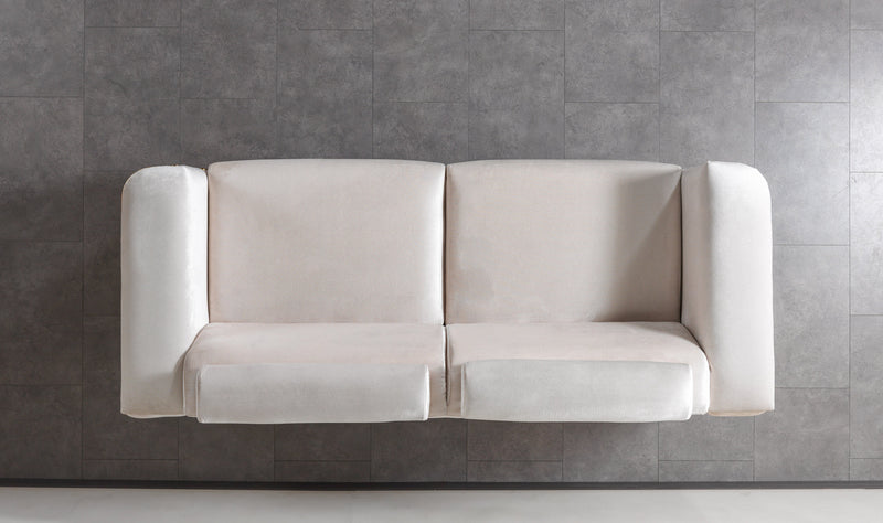 Fabiana Ivory Velvet Sofa - FABIANAIV-S