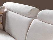 Fabiana Ivory Velvet Sofa & Loveseat - FABIANAIV-SL