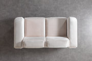 Fabiana Ivory Velvet Sofa & Loveseat - FABIANAIV-SL