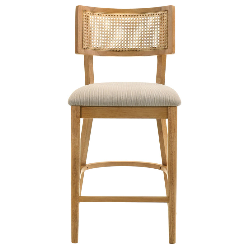 Fabra Cane Back Counter Height Chair Honey Wheat (Set of 2) - 190189
