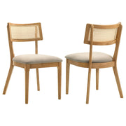 Fabra Cane Back Side Chair Honey Wheat (Set of 2) - 190182