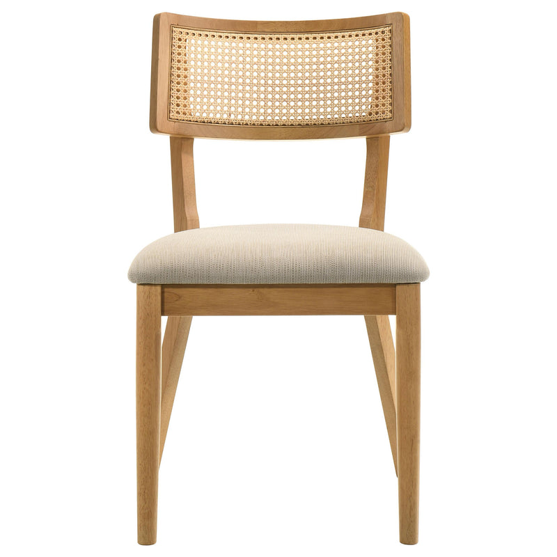 Fabra Cane Back Side Chair Honey Wheat (Set of 2) - 190182