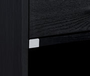 Fabre 1-drawer Extendable Top Nightstand Bedside Table Black Ash - 305792BLK