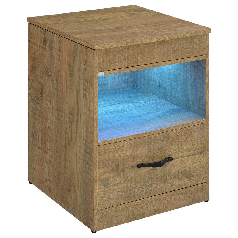 Fabre 1-drawer Extendable Top Nightstand Bedside Table Mango - 305792MGO