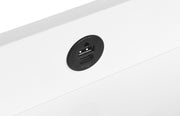 Fabre 1-drawer Extendable Top Nightstand Bedside Table White High Gloss - 305792WHT