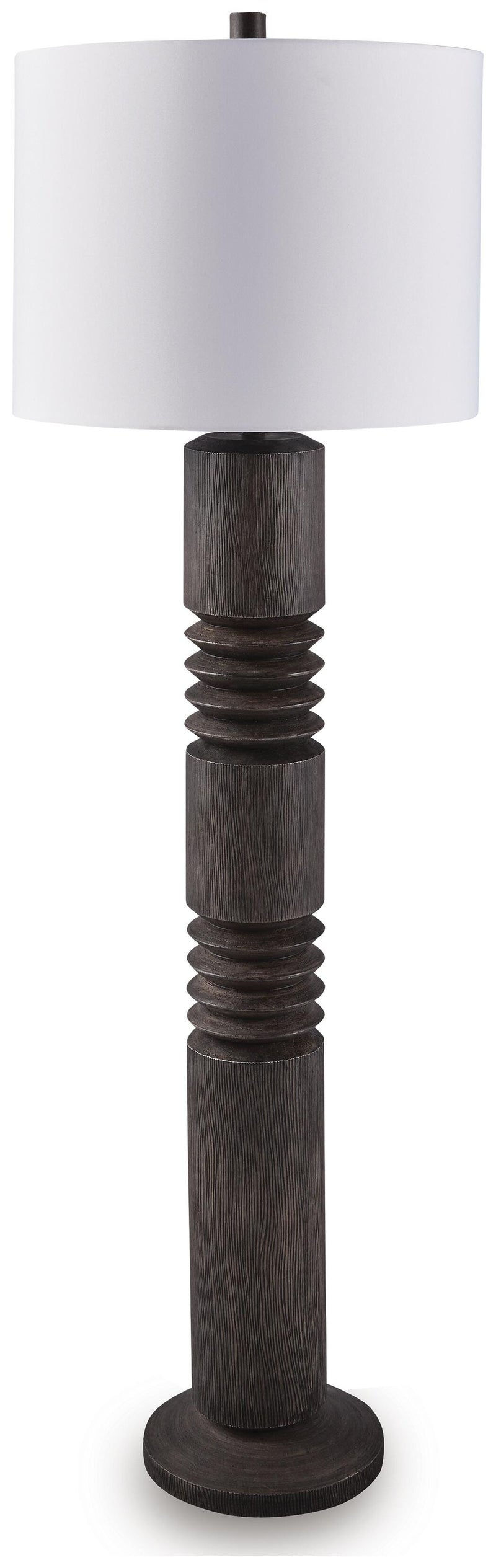 Fainwell Distressed Black Floor Lamp - L235861