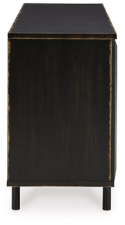 Fair Ridge Distressed Black Accent Cabinet - A4000573