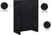 Fairfax Solid Wood And Oak Veneer Chest in Black - 311Black-CH