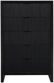 Fairfax Solid Wood And Oak Veneer Chest in Black - 311Black-CH