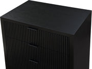 Fairfax Solid Wood And Oak Veneer Chest in Black - 311Black-CH