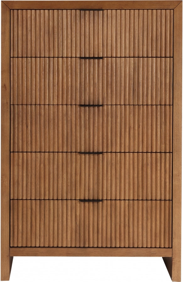 Fairfax Solid Wood And Oak Veneer Chest in Brown - 311Walnut-CH