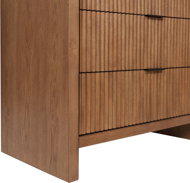 Fairfax Solid Wood And Oak Veneer Chest in Brown - 311Walnut-CH