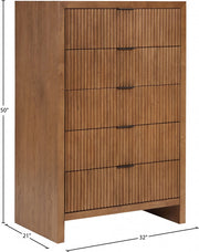 Fairfax Solid Wood And Oak Veneer Chest in Brown - 311Walnut-CH