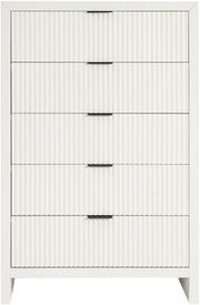 Fairfax Solid Wood And Oak Veneer Chest in Cream - 311Cream-CH