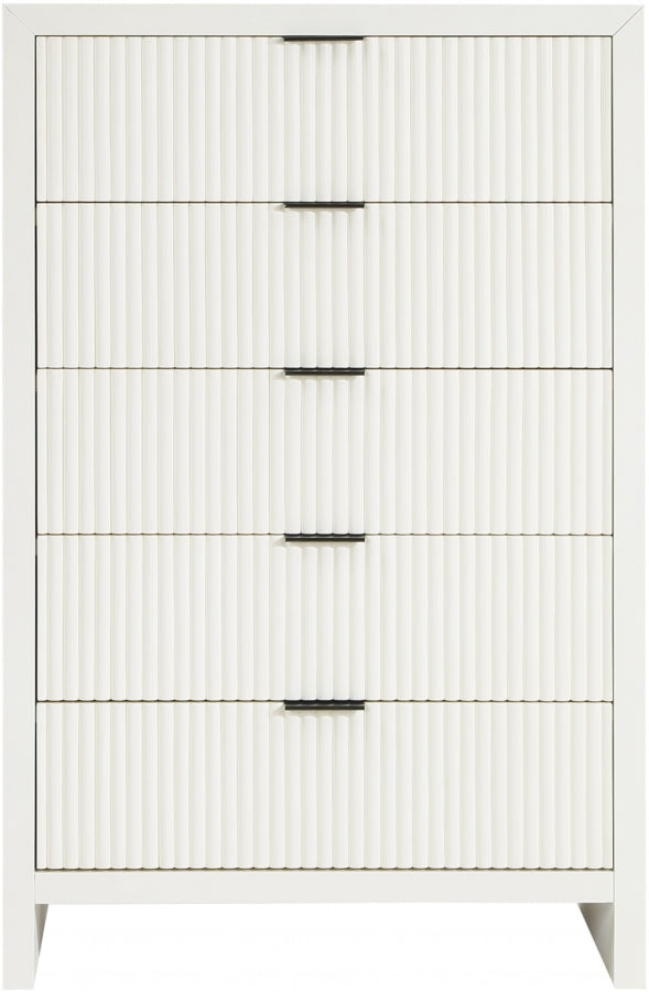 Fairfax Solid Wood And Oak Veneer Chest in Cream - 311Cream-CH