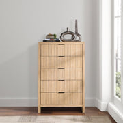 Fairfax Solid Wood And Oak Veneer Chest in Natural - 311Natural-CH