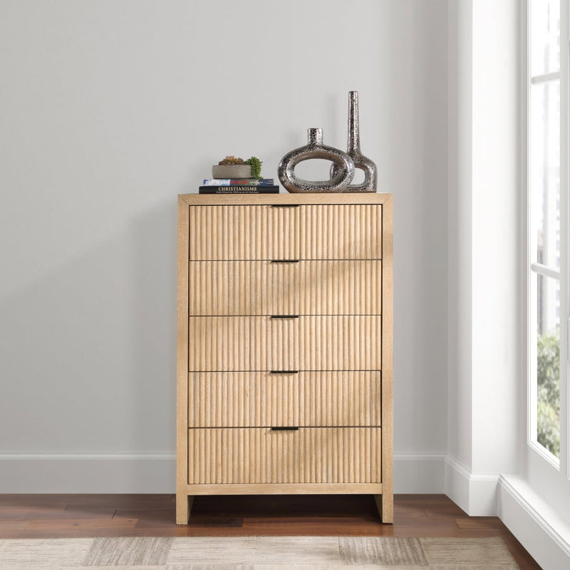Fairfax Solid Wood And Oak Veneer Chest in Natural - 311Natural-CH