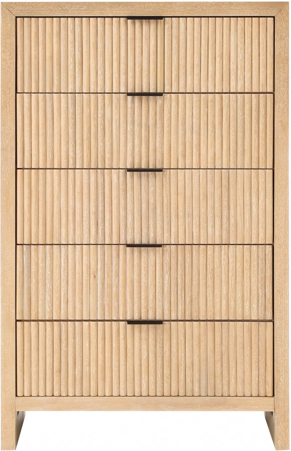 Fairfax Solid Wood And Oak Veneer Chest in Natural - 311Natural-CH