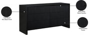 Fairfax Solid Wood And Oak Veneer Dresser in Black - 311Black-D