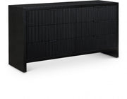 Fairfax Solid Wood And Oak Veneer Dresser in Black - 311Black-D