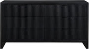 Fairfax Solid Wood And Oak Veneer Dresser in Black - 311Black-D
