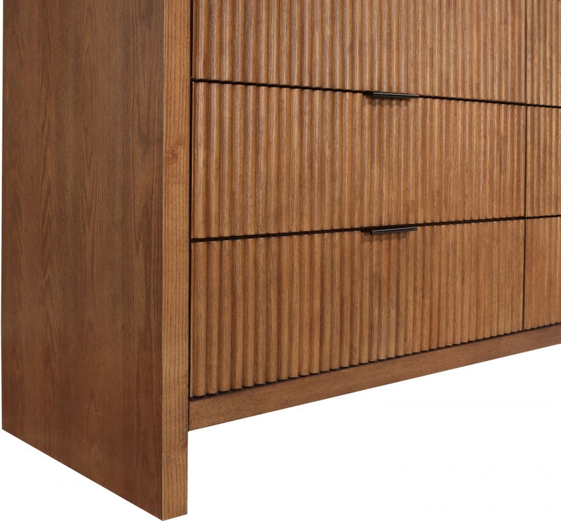 Fairfax Solid Wood And Oak Veneer Dresser in Brown - 311Walnut-D