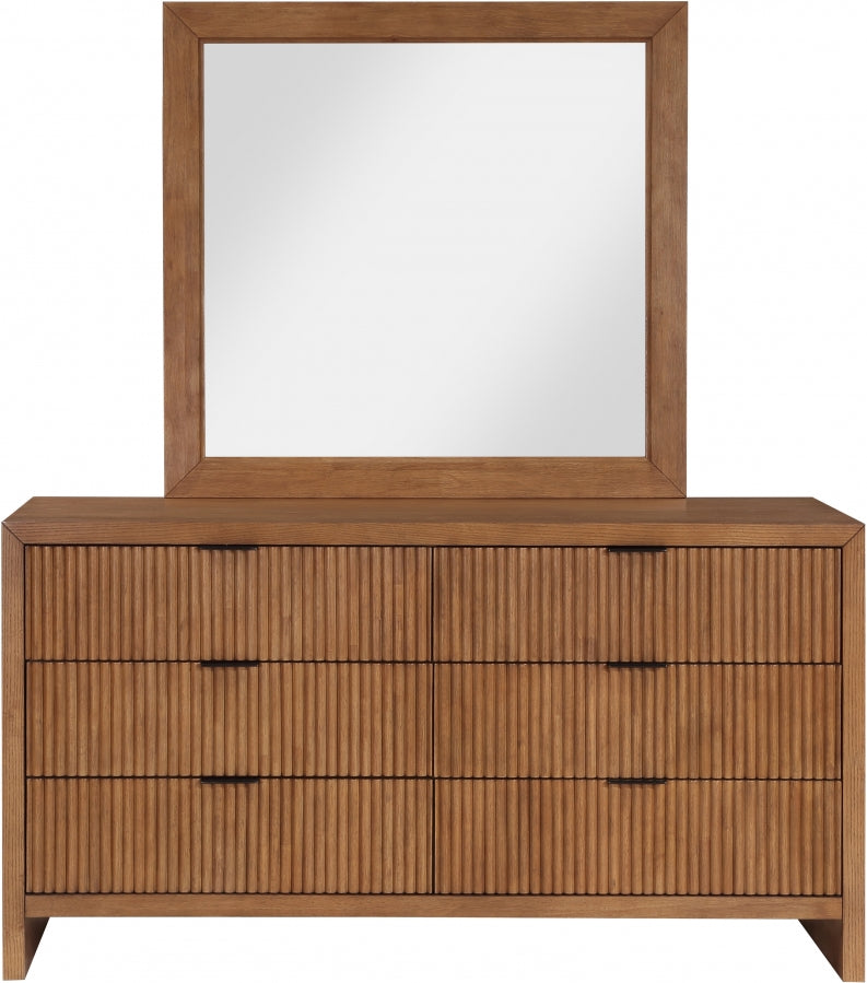 Fairfax Solid Wood And Oak Veneer Dresser in Brown - 311Walnut-D
