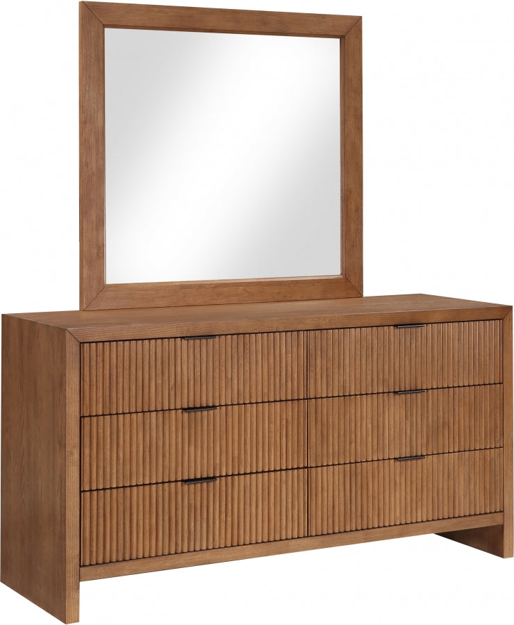 Fairfax Solid Wood And Oak Veneer Dresser in Brown - 311Walnut-D