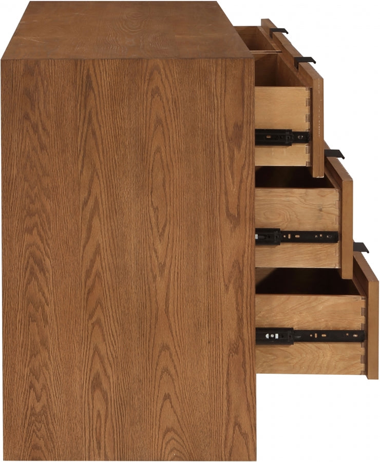 Fairfax Solid Wood And Oak Veneer Dresser in Brown - 311Walnut-D
