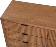 Fairfax Solid Wood And Oak Veneer Dresser in Brown - 311Walnut-D