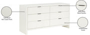 Fairfax Solid Wood And Oak Veneer Dresser in Cream - 311Cream-D