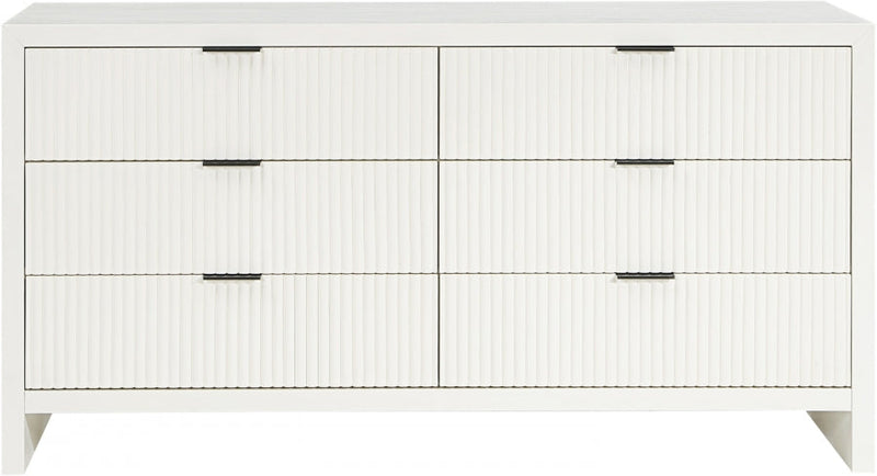Fairfax Solid Wood And Oak Veneer Dresser in Cream - 311Cream-D