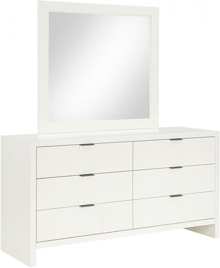 Fairfax Solid Wood And Oak Veneer Dresser in Cream - 311Cream-D