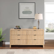Fairfax Solid Wood And Oak Veneer Dresser in Natural - 311Natural-D