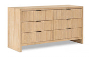 Fairfax Solid Wood And Oak Veneer Dresser in Natural - 311Natural-D